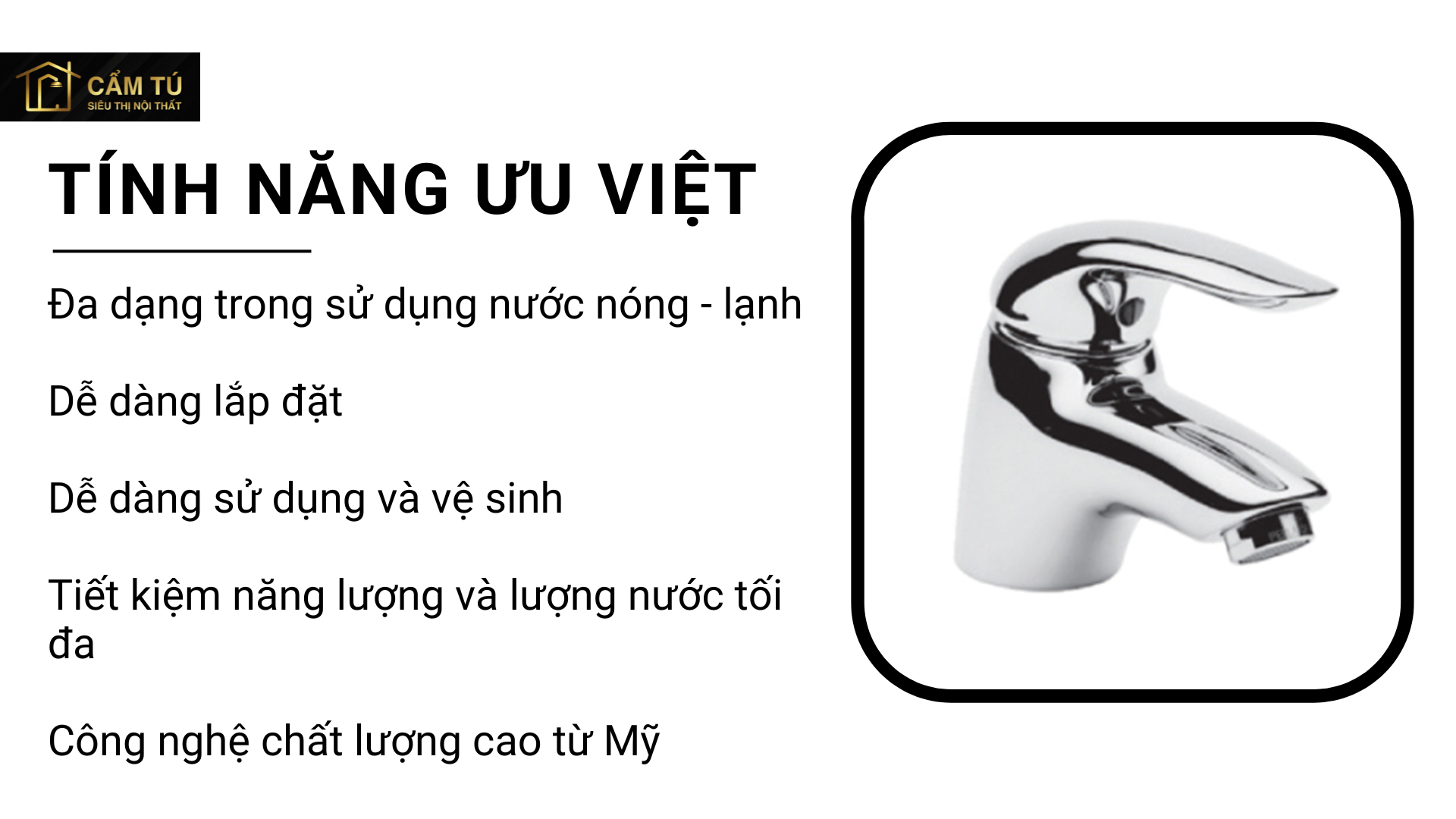 Vòi Lavabo Nóng Lạnh American Standard WF-1501 Saga