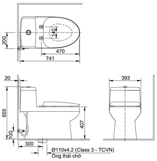 Bồn Cầu Nắp Điện Tử INAX AC-939/CW-KB22AVN