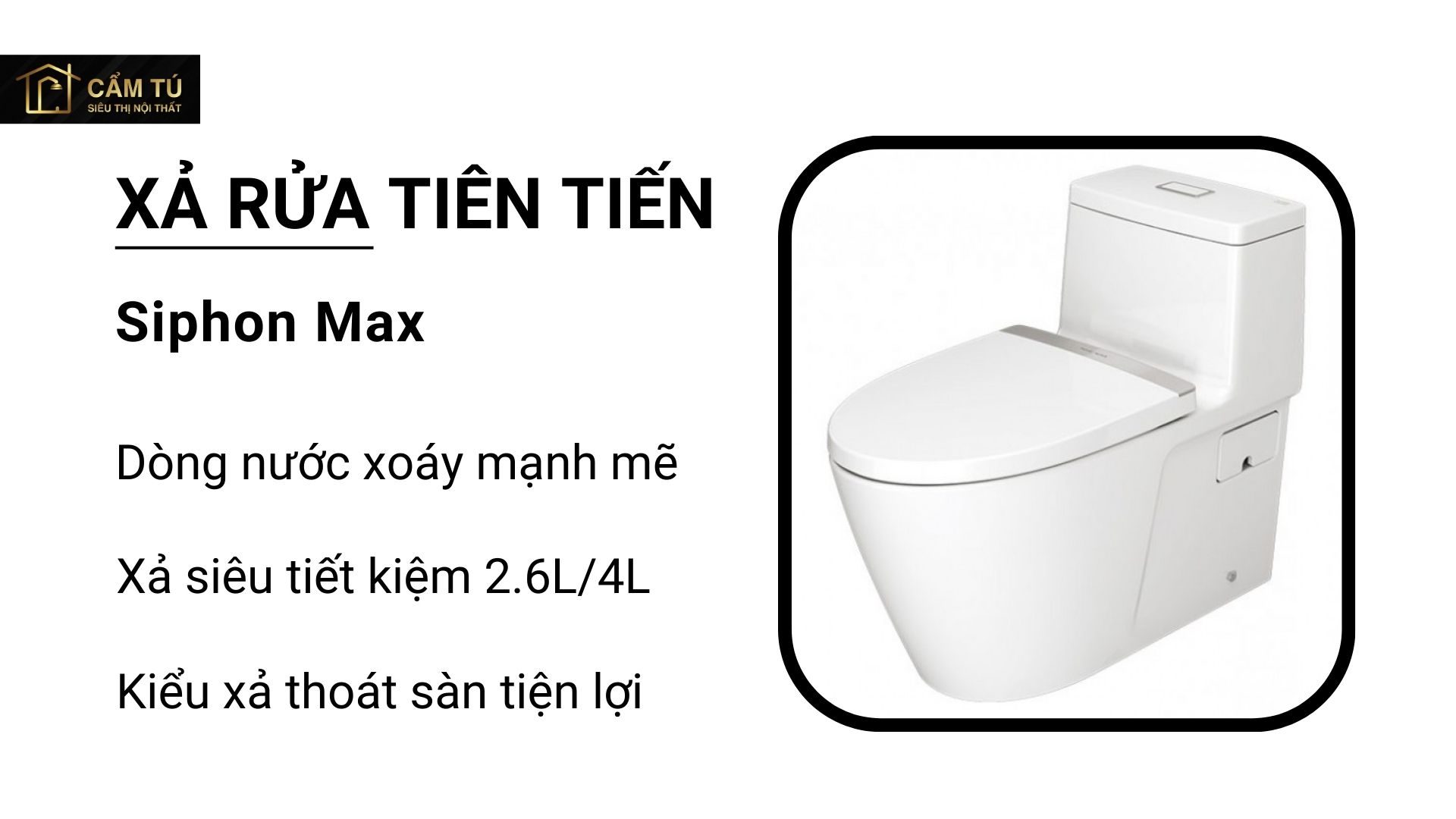 Bồn Cầu American Standard 2007-WT (2007WT) Dòng Acacia E