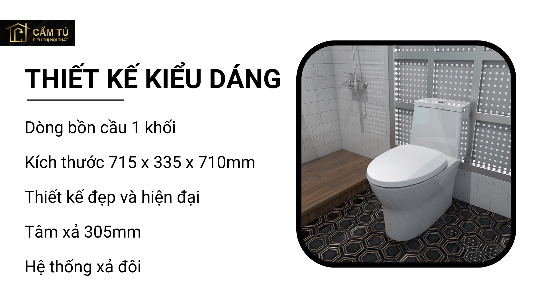 Bồn Cầu American Standard VF-2530 (VF2530) Flexio 1 Khối