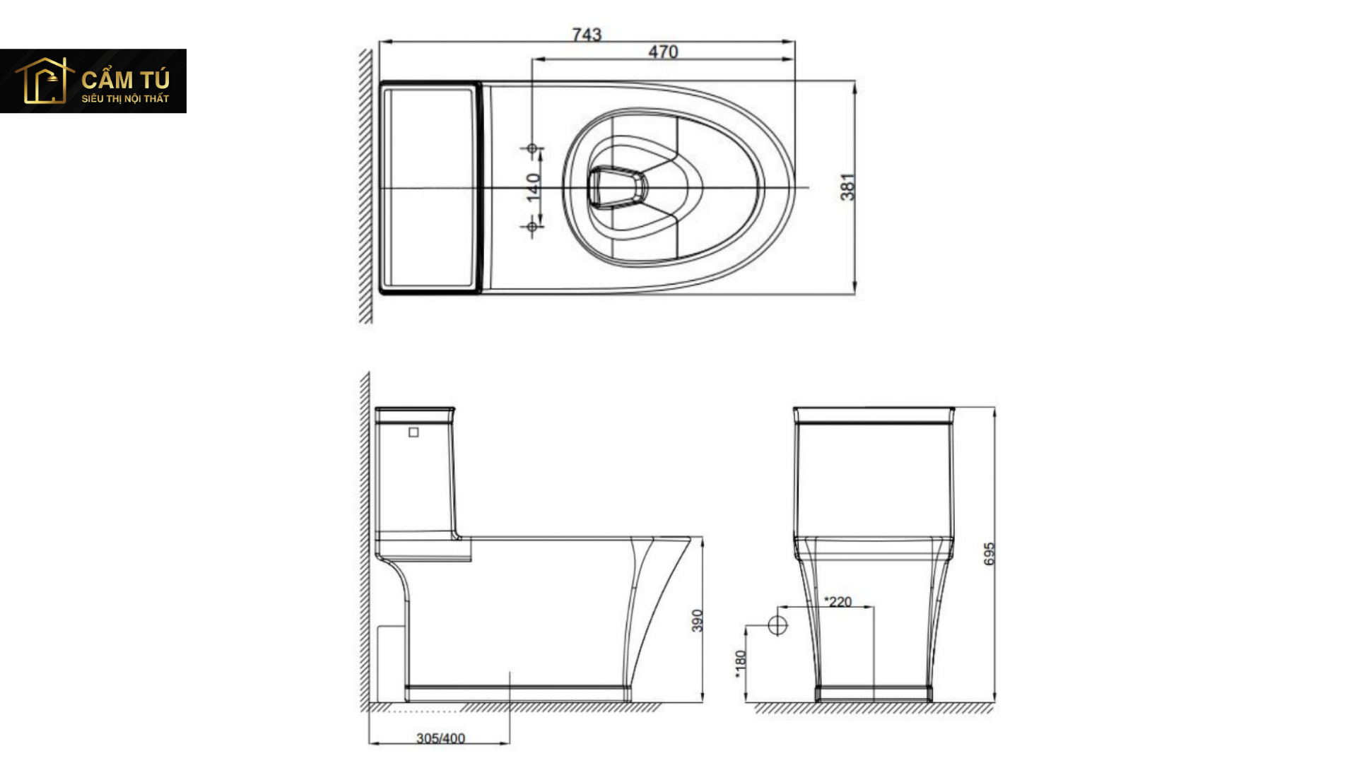 Bồn Cầu American Standard WP-2025 (WP2025) Dòng Kastello