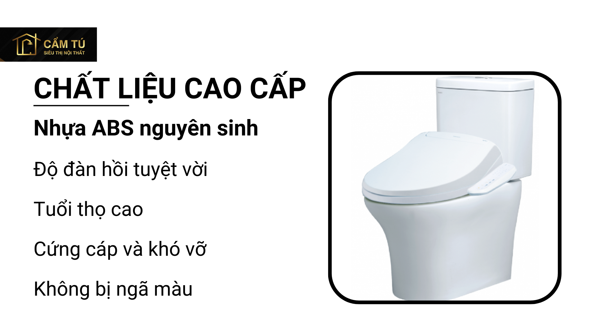 Bồn Cầu Điện Tử CAESAR CD1341/TAF400H 2 Khối