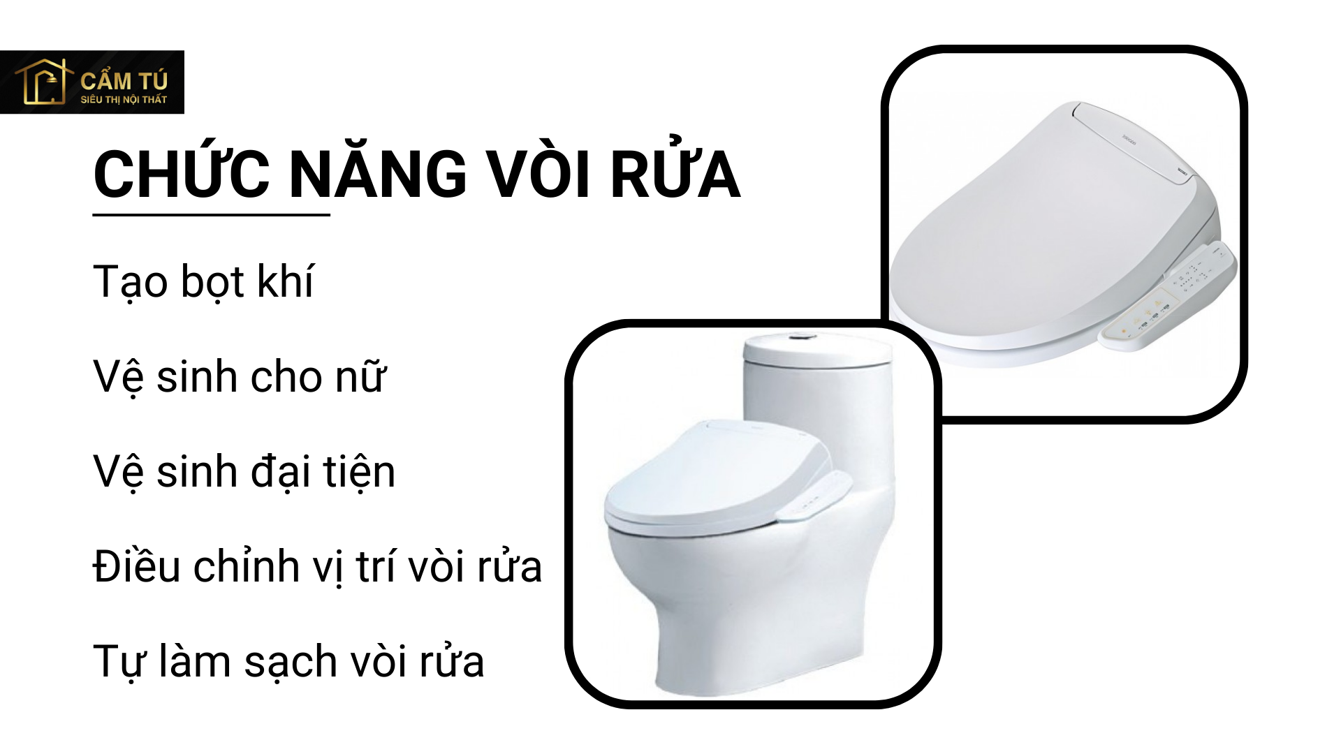 Bồn Cầu Điện Tử CAESAR CD1375/TAF400H 1 Khối
