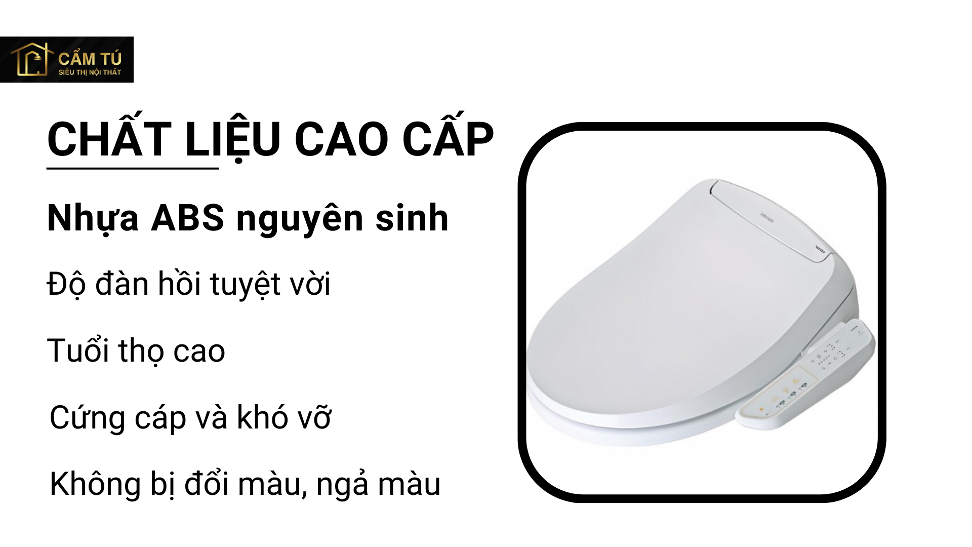 Bồn Cầu Điện Tử CAESAR CD1375/TAF400H 1 Khối