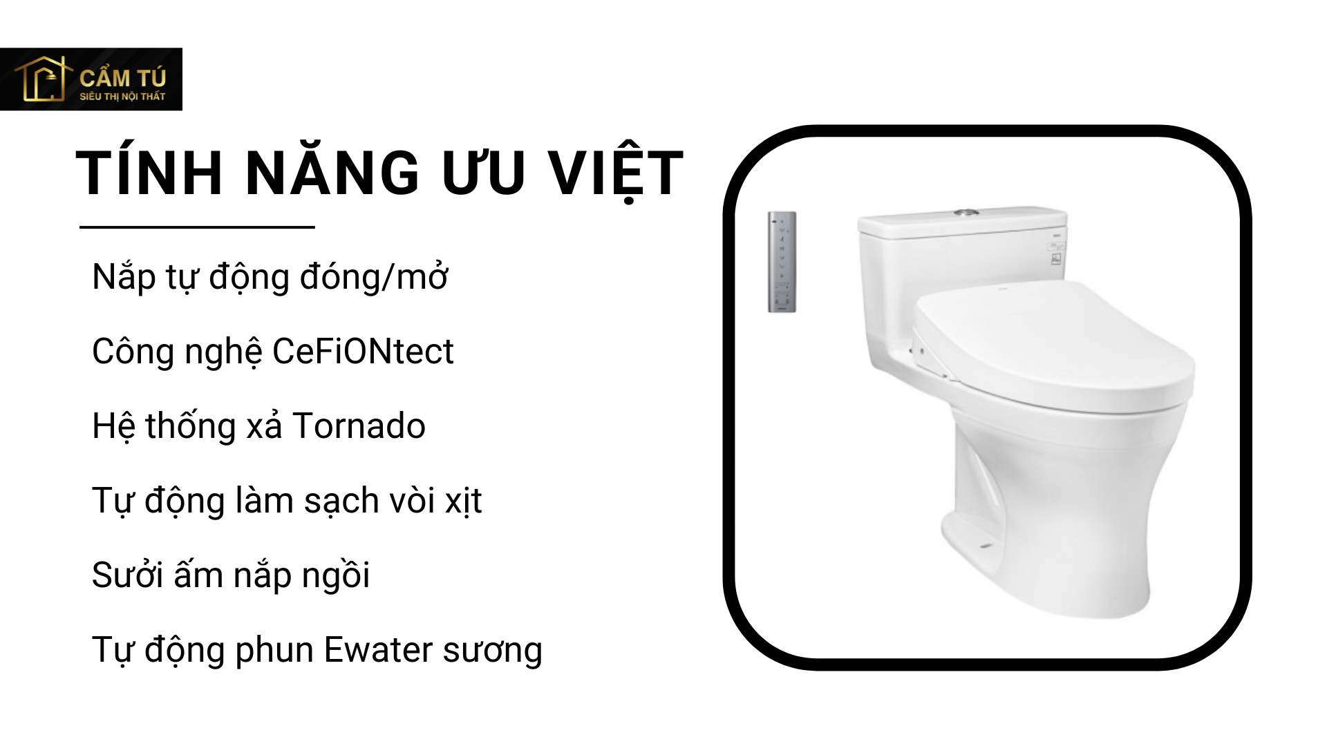 Bồn Cầu Điện Tử TOTO MS855CDW12 Nắp Tự Động Đóng Mở