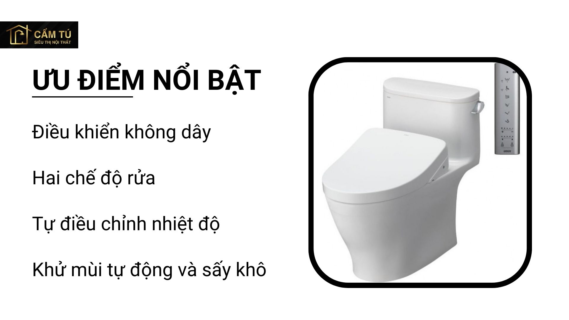 Bồn Cầu Điện Tử TOTO MS887CRW12 (MS887CW12) Nắp Tự Động Đóng Mở