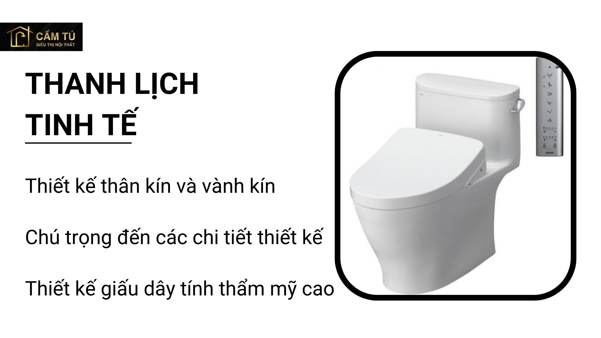 Bồn Cầu Điện Tử TOTO MS887CRW12 (MS887CW12) Nắp Tự Động Đóng Mở