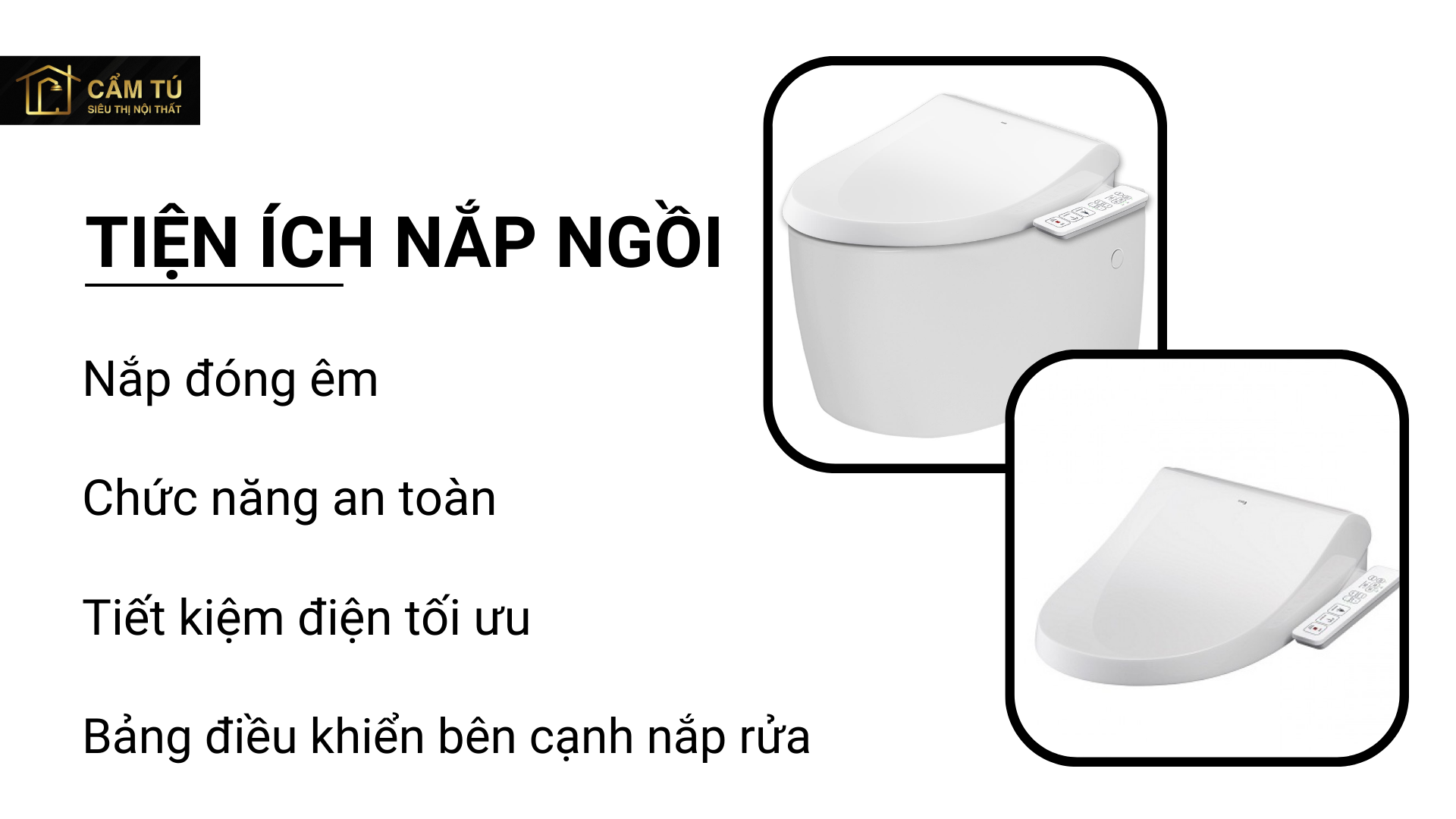 Bồn Cầu Treo Tường INAX AC-952/CW-H18VN Nắp Điện Tử