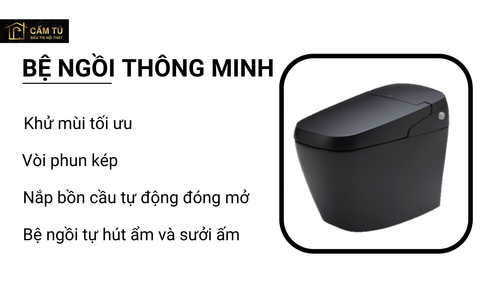 Bồn Cầu Thông Minh INAX AC-G216VN/BKG (ACG216VN) Satis Màu Đen