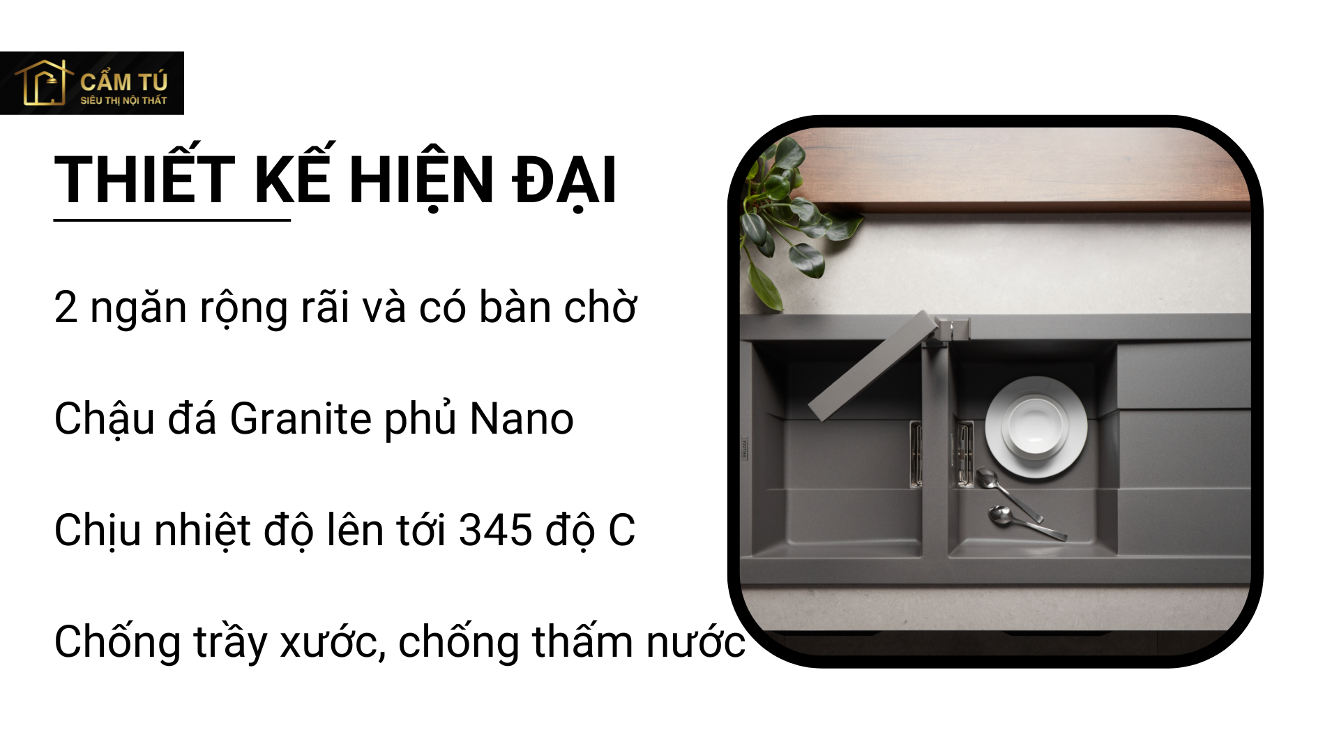 Chậu Đá Rửa Chén Malloca SMART K-500