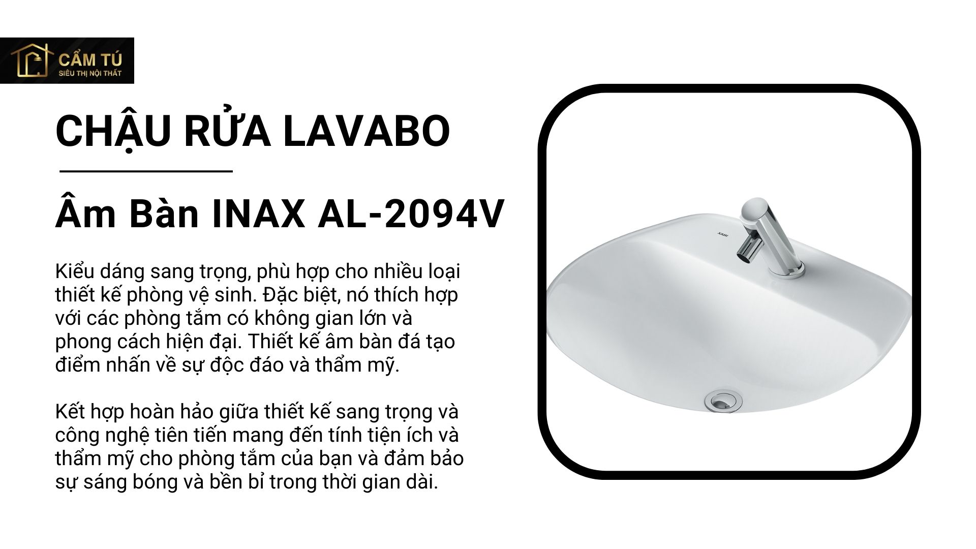 Chậu Rửa Lavabo Âm Bàn INAX AL-2094V