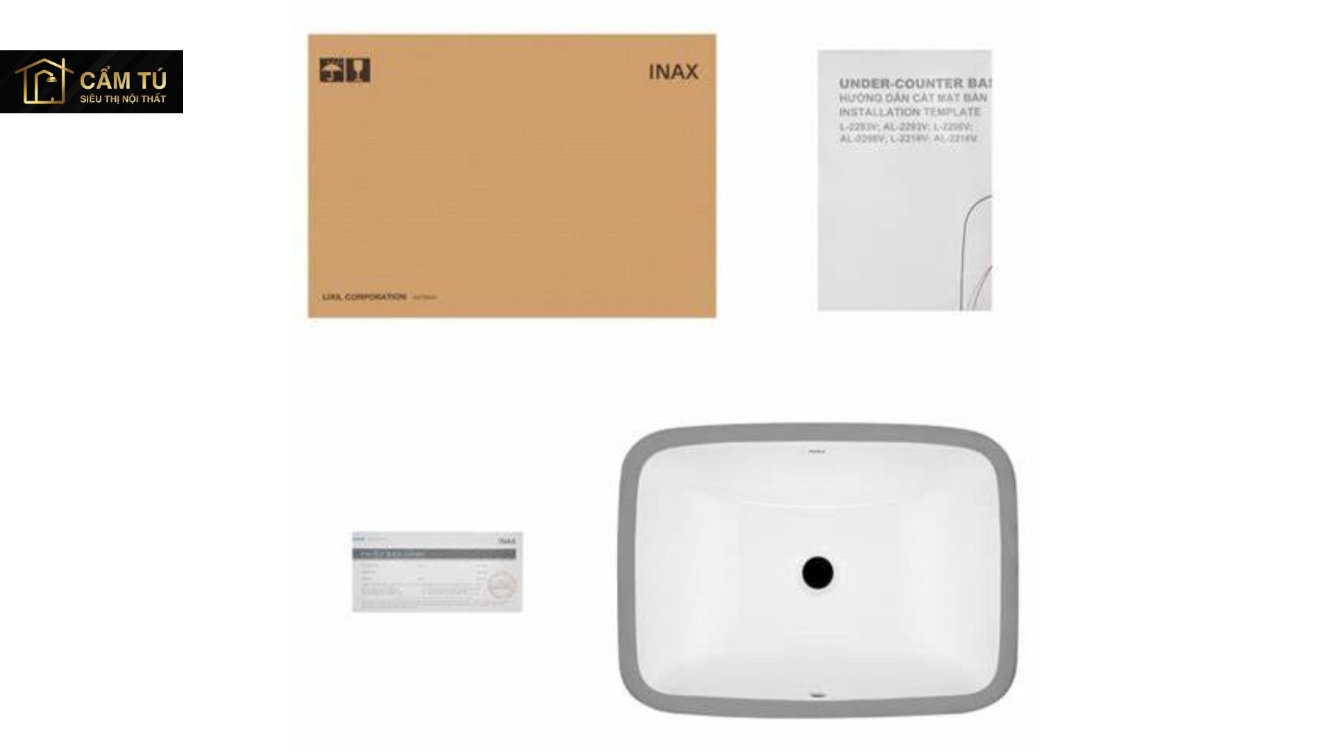 Chậu Rửa Lavabo Âm Bàn INAX L-2298V