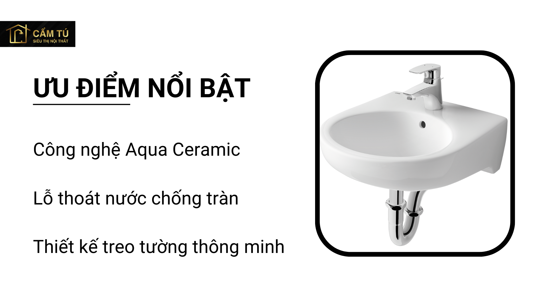 Chậu Rửa Lavabo Treo Tường INAX L-282V