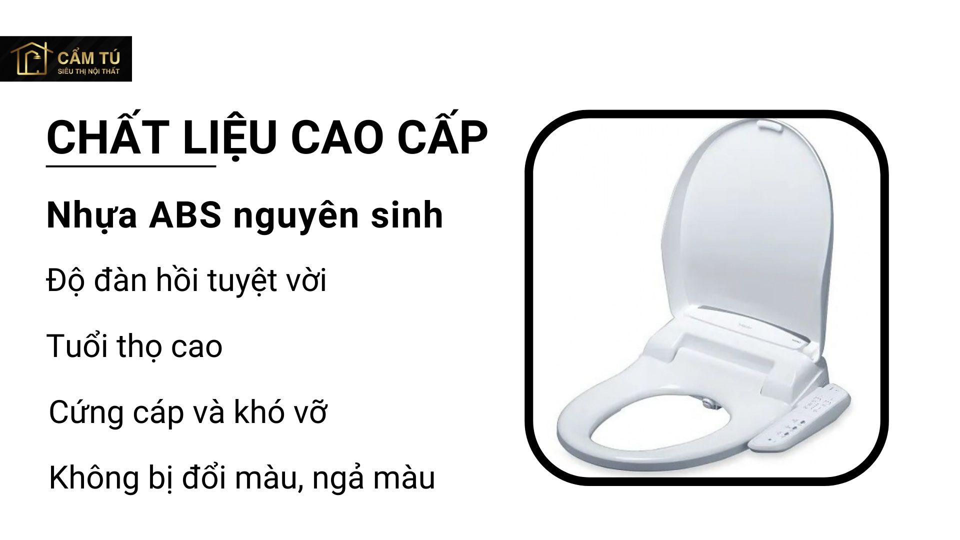 Nắp Bàn Cầu Điện Tử CAESAR TAF400H Đa Năng