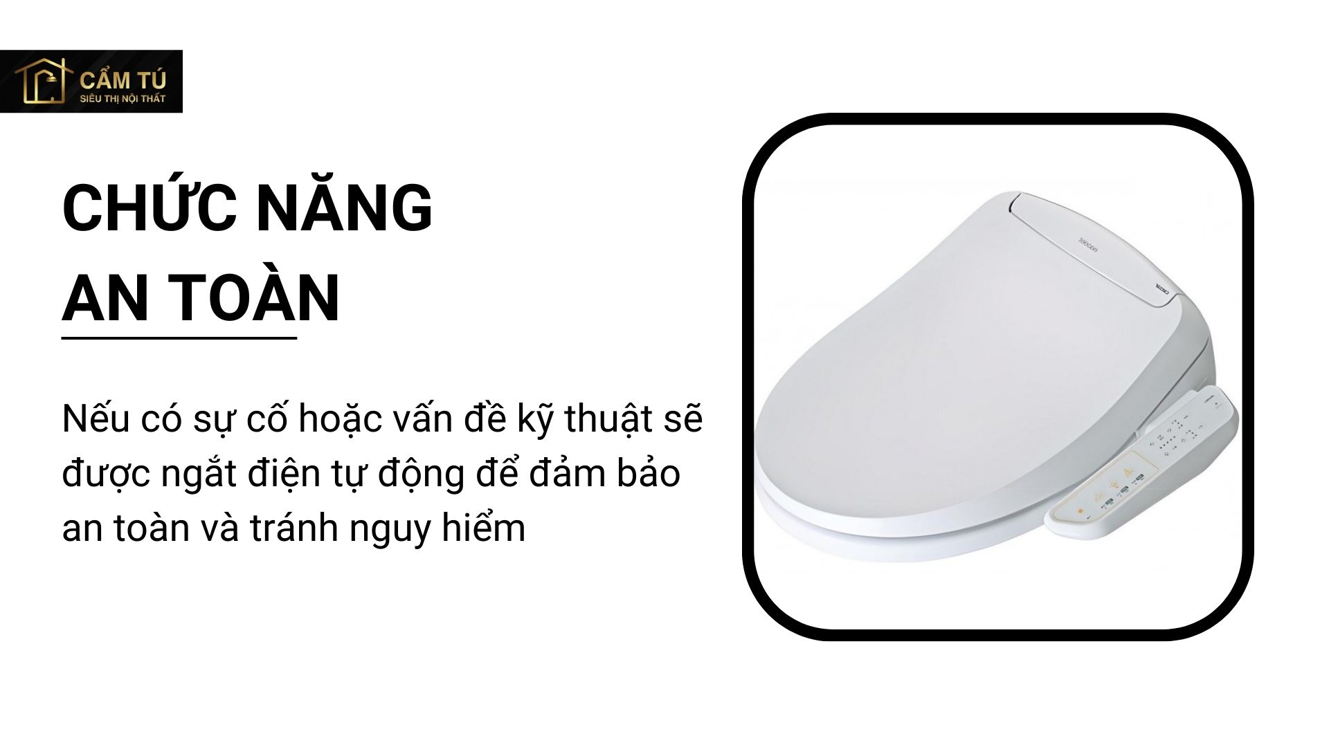 Nắp Bàn Cầu Điện Tử CAESAR TAF400H Đa Năng