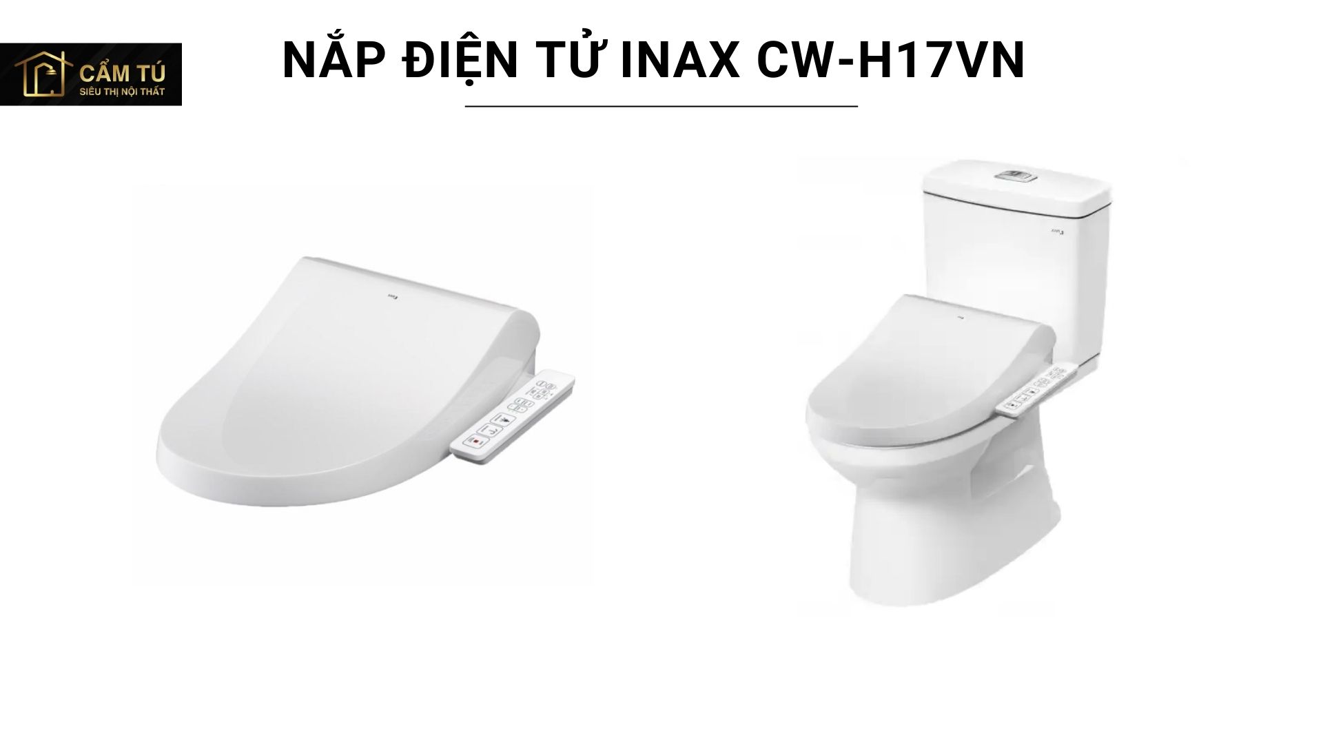 Nắp Bồn Cầu Điện Tử INAX CW-H17VN (CWH17VN) Shower Toilet