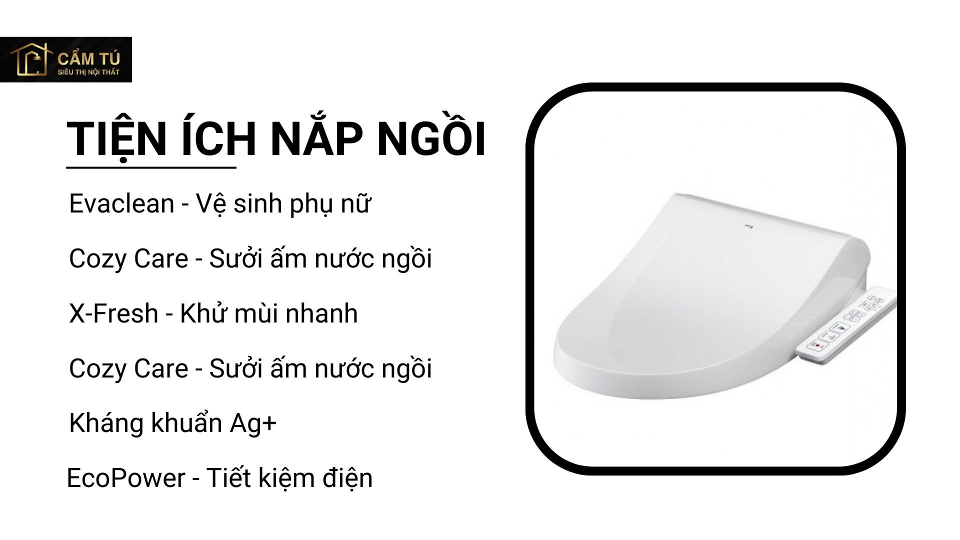 Nắp Bồn Cầu Điện Tử INAX CW-H18VN (CWH18VN) Shower Toilet