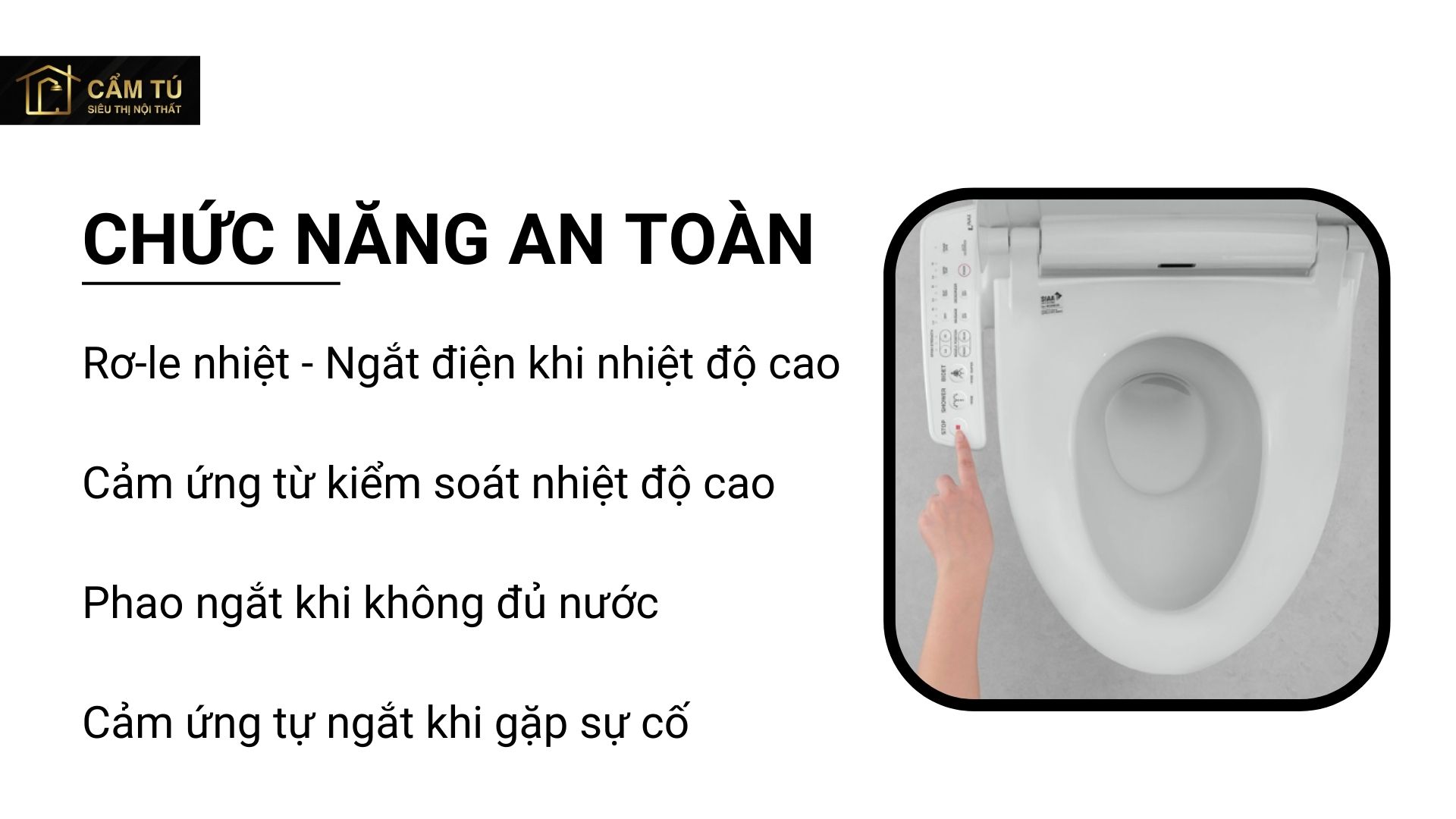 Nắp Bồn Cầu Điện Tử INAX CW-H18VN (CWH18VN) Shower Toilet