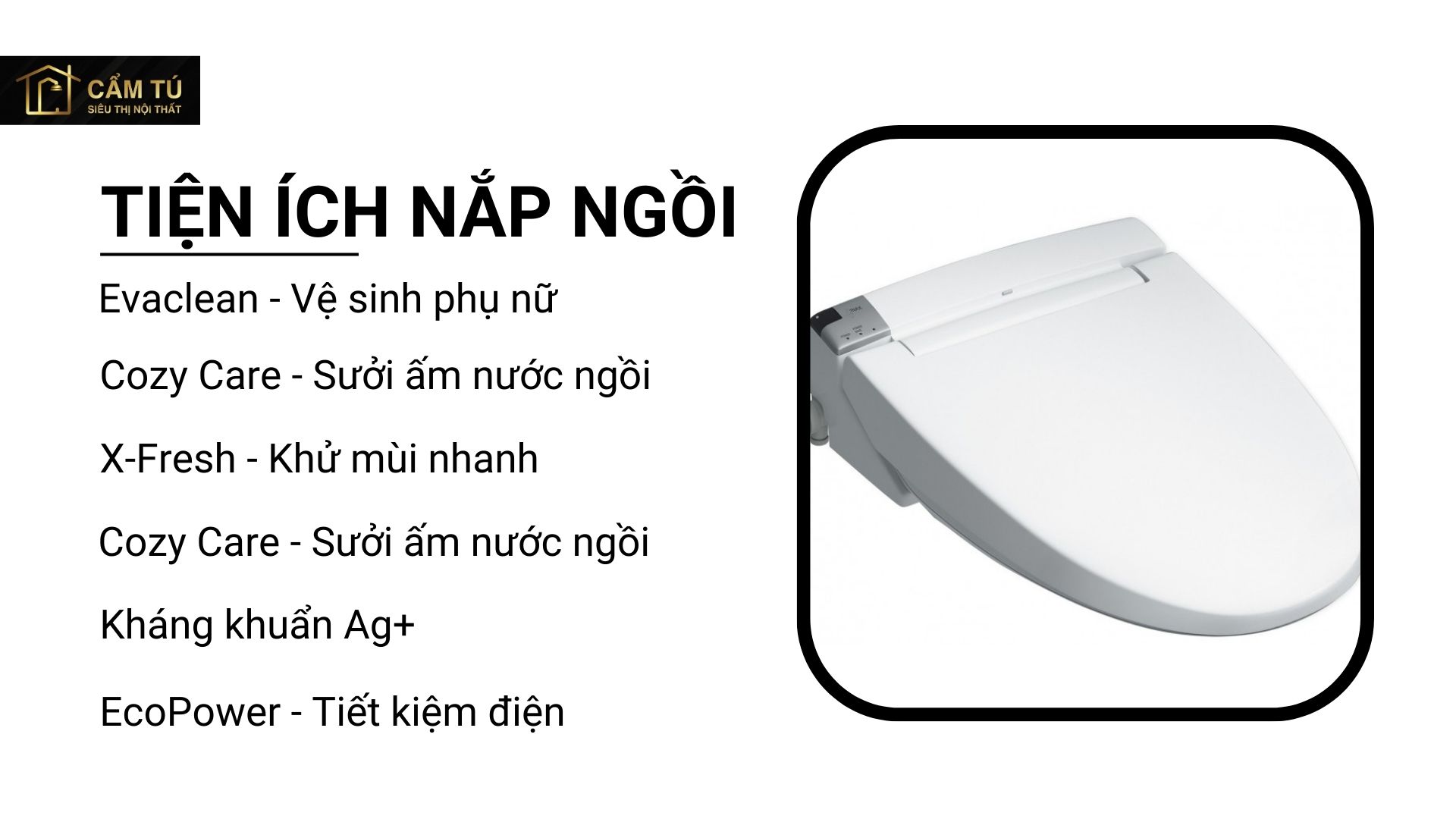 Nắp Điện Tử INAX CW-KA22AVN (CWKA22AVN) Bảng Điều Khiển Từ Xa