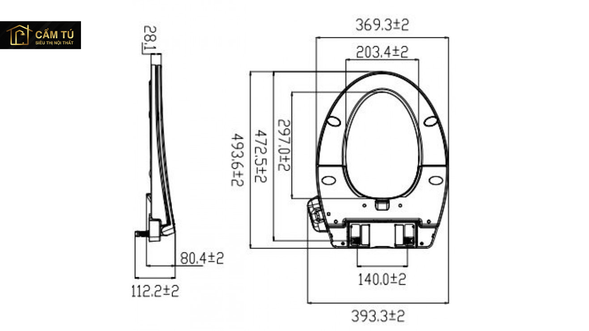 Nắp Bồn Cầu Rửa Cơ American Standard M4A839 SW