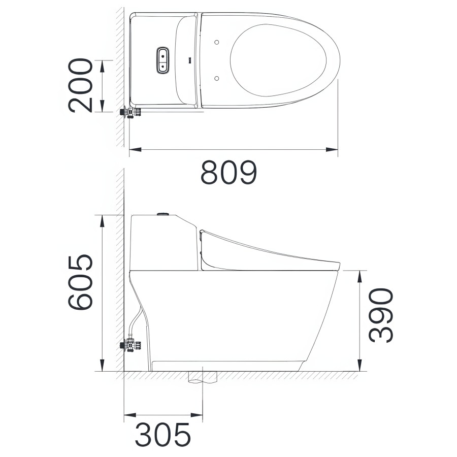 Bồn Cầu Thông Minh INAX AC-1032/CW-KA22AVN
