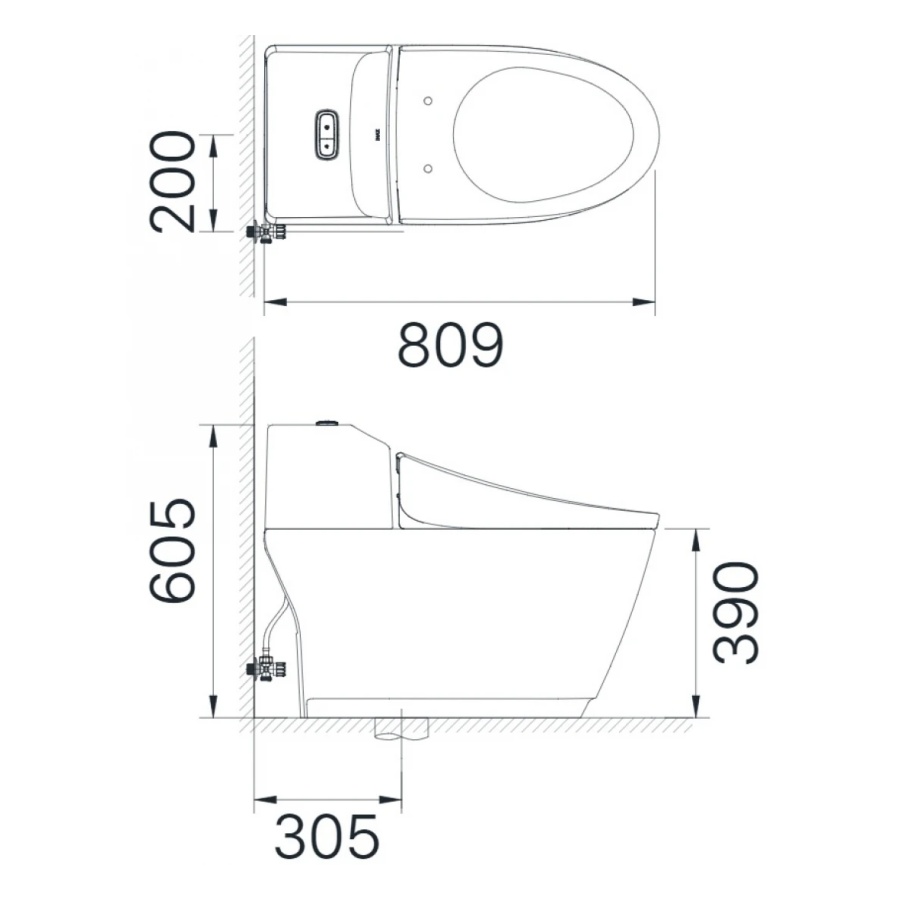 Bồn Cầu Thông Minh INAX AC-1032/CW-KB22AVN