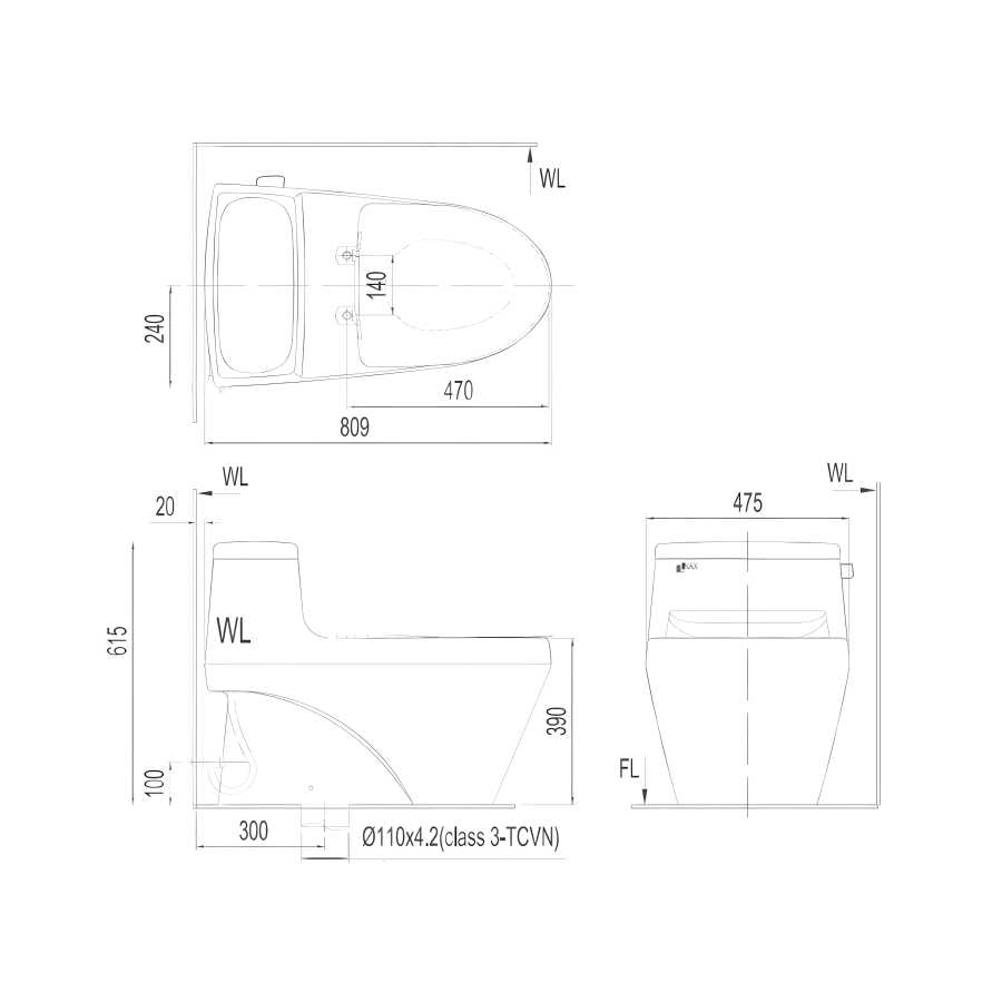 Bồn Cầu Thông Minh INAX AC-1035/CW-KA22AVN