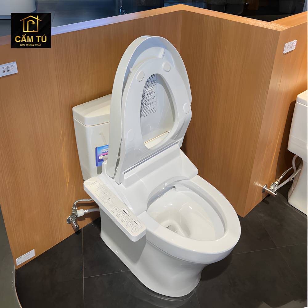 Bồn Cầu Điện Tử TOTO MS889CDRW17 Nắp Rửa Washlet TCF23460AAA C2 Giấu Dây