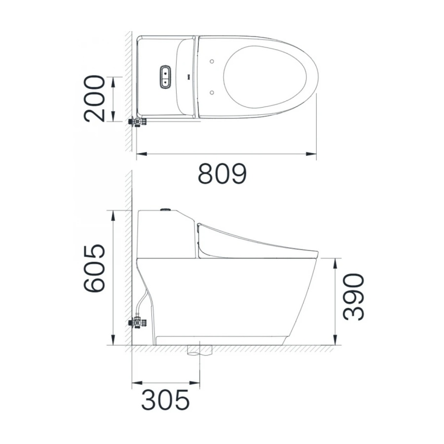 Bồn Cầu INAX AC-1032/CW-S32VN Nắp Rửa Cơ
