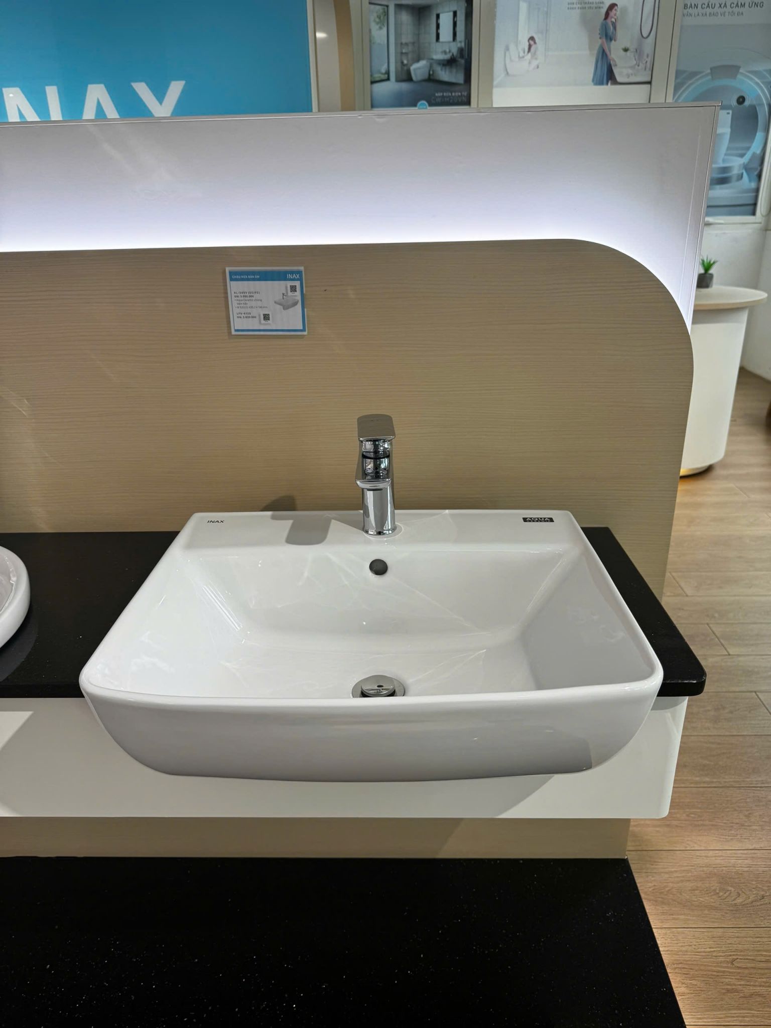 Chậu Rửa Mặt Lavabo Inax AL-345V (AL345V) Bán Âm