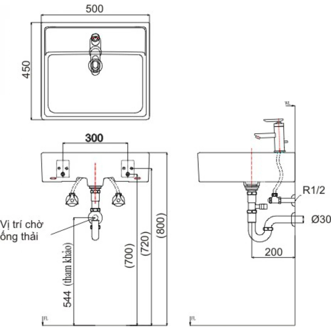 Chậu Rửa Lavabo Inax AL-293V (AL293V) Đặt Bàn AquaCeramic