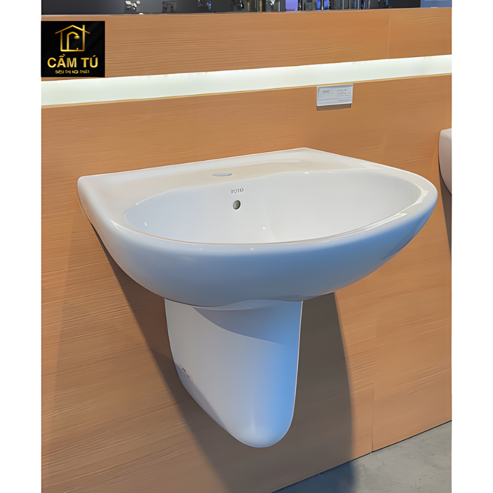 Chậu Lavabo TOTO LHT300CR Treo Tường Chân Ngắn