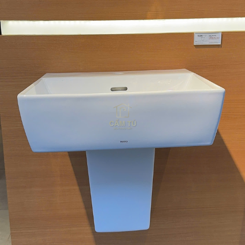 Chậu Rửa Mặt Lavabo TOTO LHT328C Chữ Nhật Treo Tường Chân Ngắn