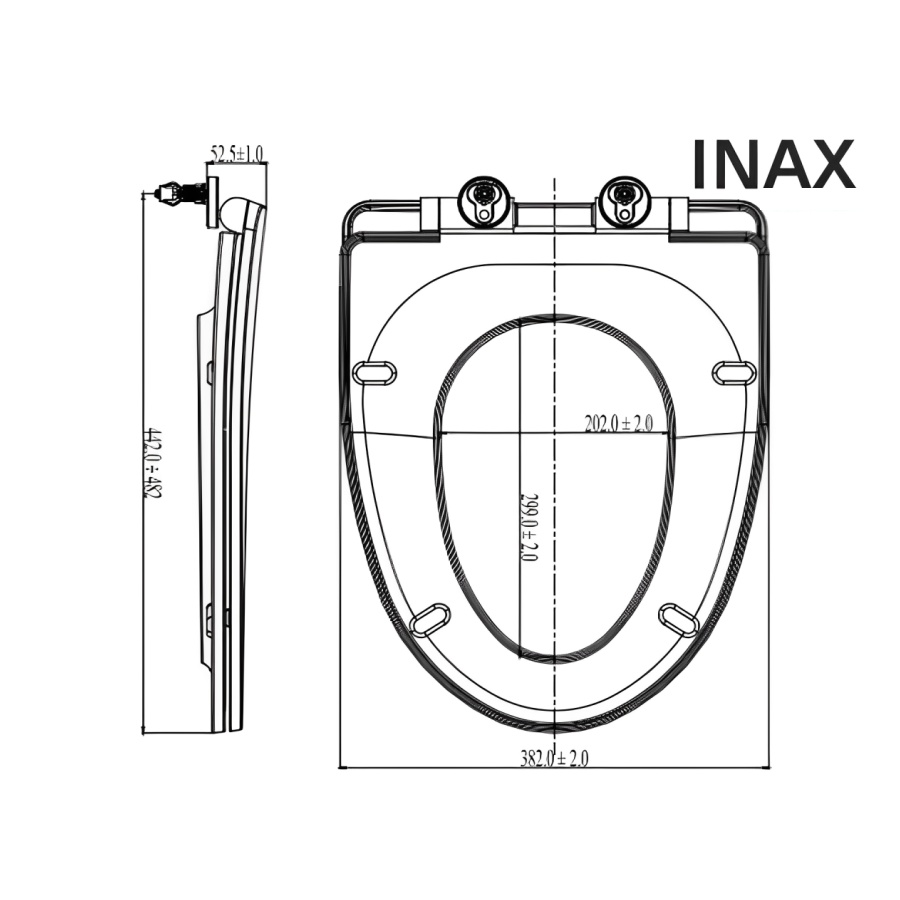 Nắp Êm Bồn Cầu INAX CF-606VS