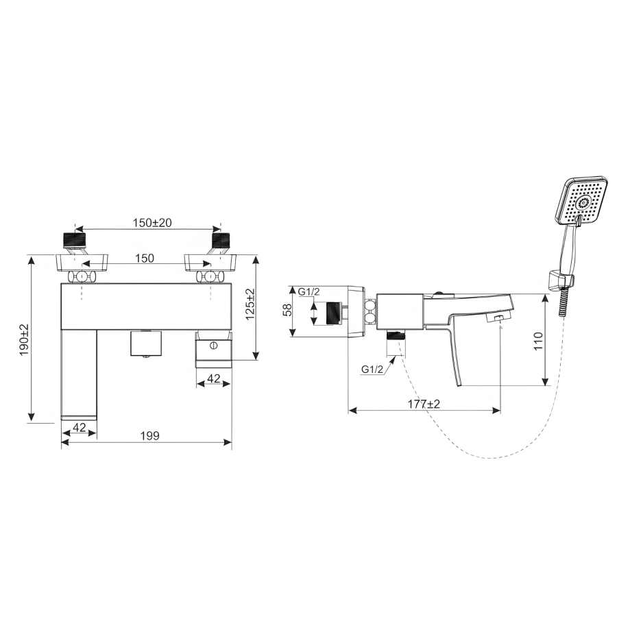 Vòi Hoa Sen Inax BFV-403S (BFV403S) Nóng Lạnh
