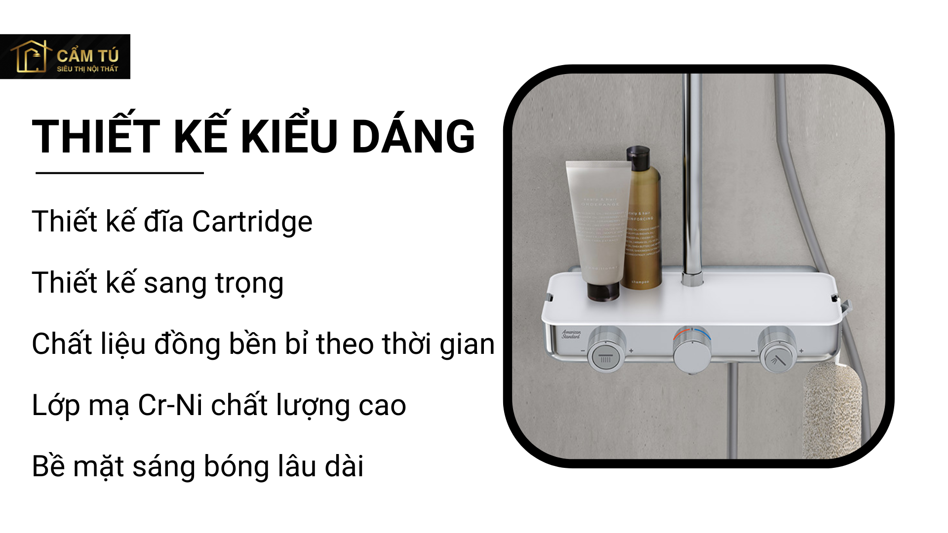 Sen tắm tự động ổn nhiệt EASSYSET EXPOSED American Standard WF-4955