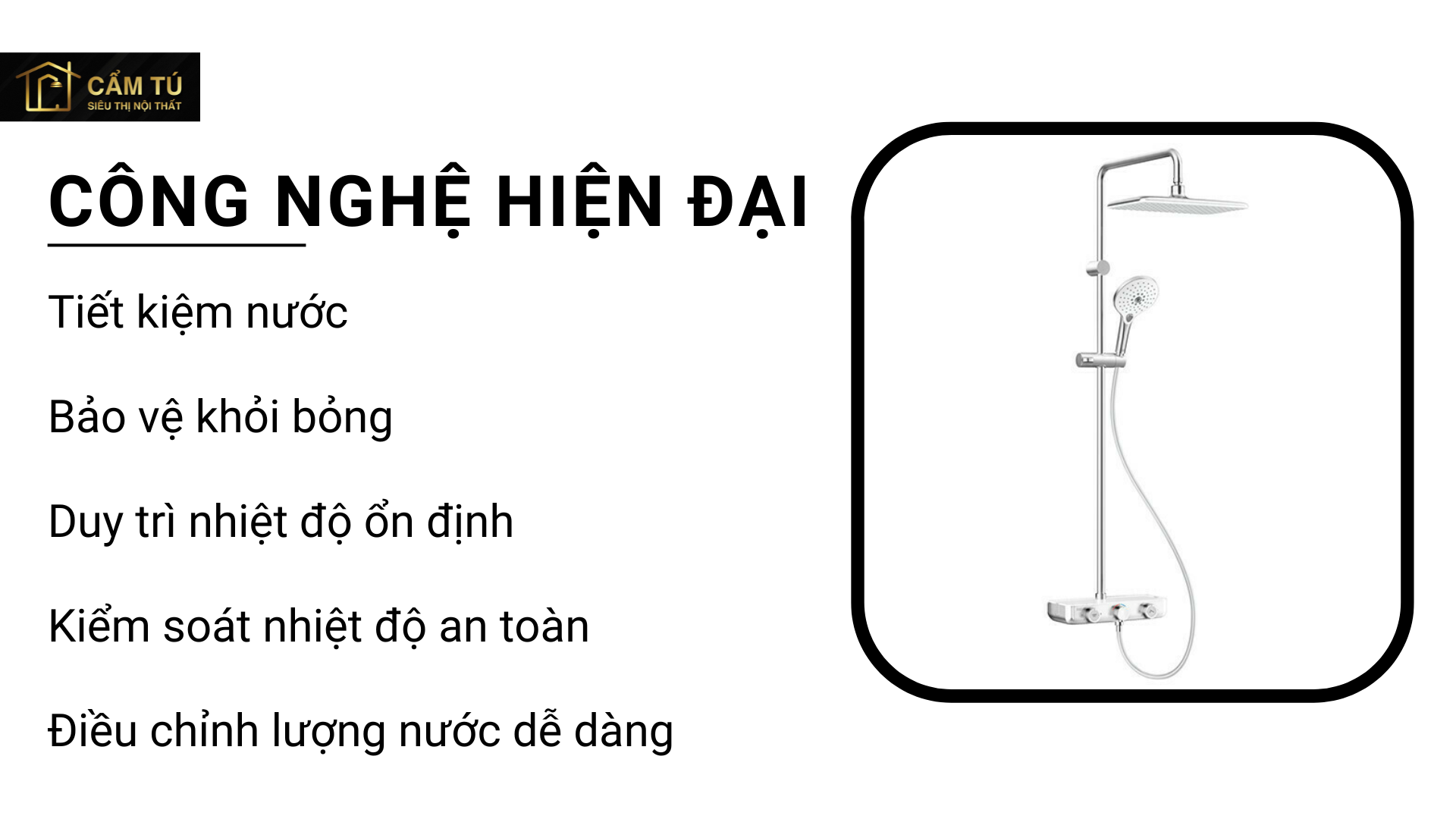 Sen tắm tự động ổn nhiệt EASSYSET EXPOSED American Standard WF-4955