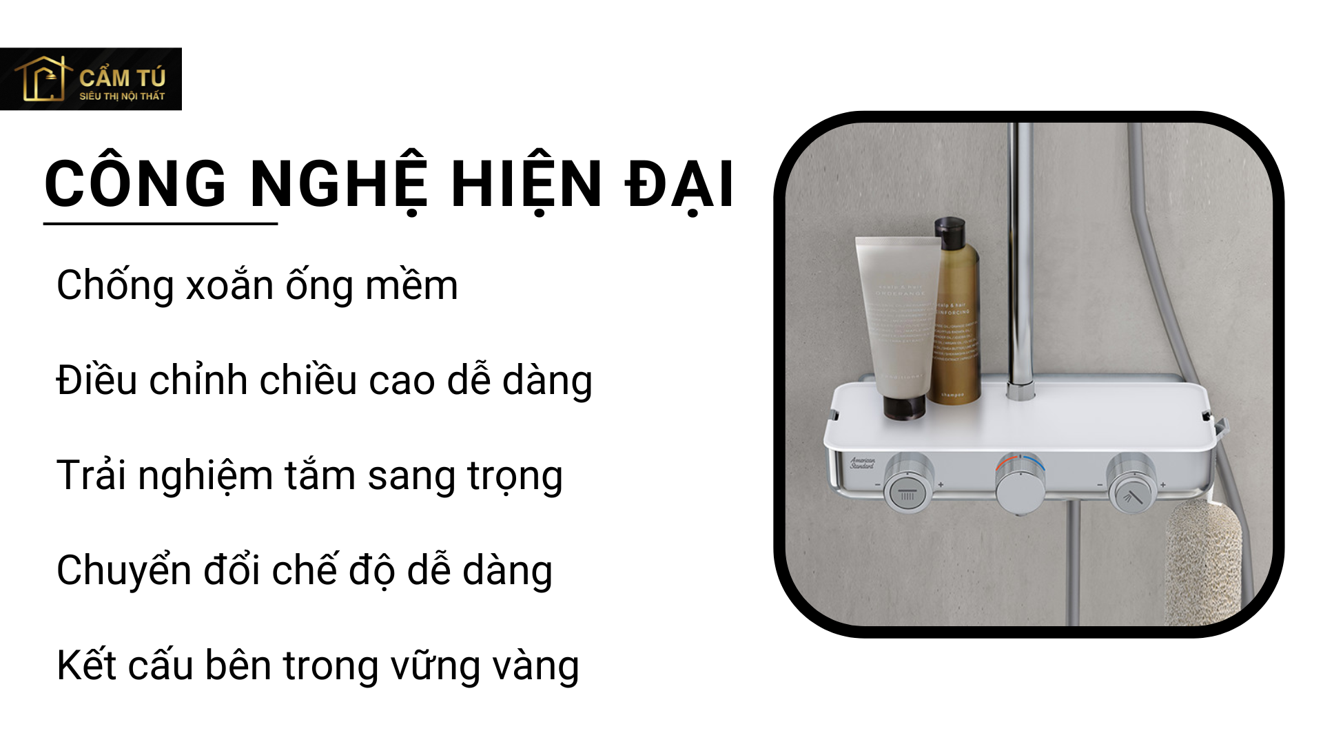 Sen tắm tự động ổn nhiệt EASSYSET EXPOSED American Standard WF-4955