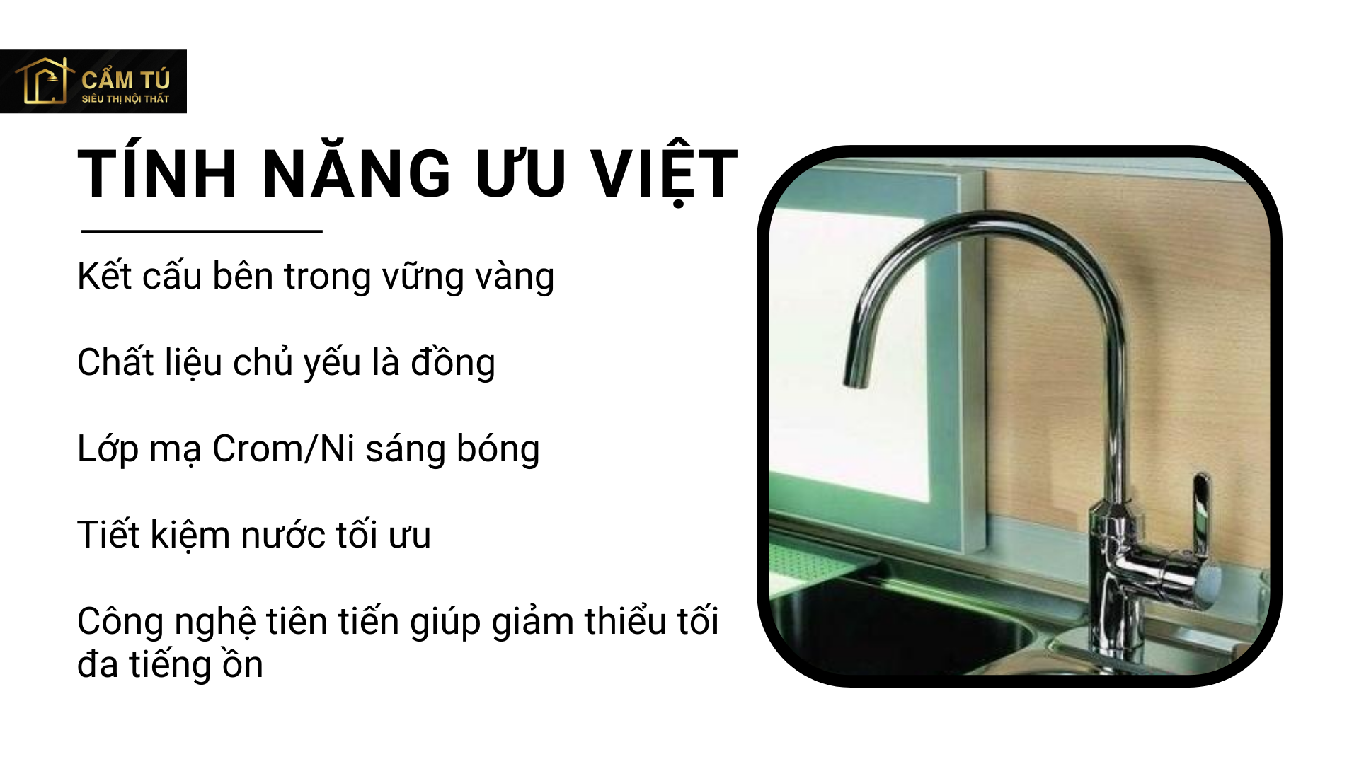 Vòi Bếp Grohe BauFlow 31230000 Nóng Lạnh