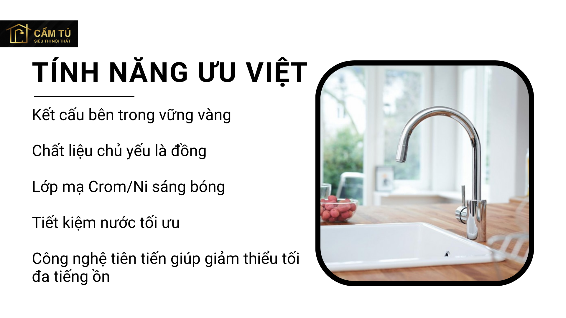 Vòi Bếp Grohe Concetto 32663001 Dây Rút