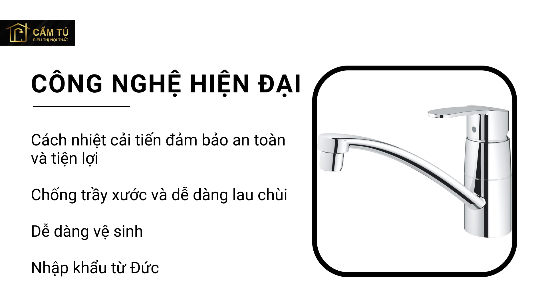 Vòi Bếp Grohe Eurrostyle Cosmo 33977002 Nóng Lạnh