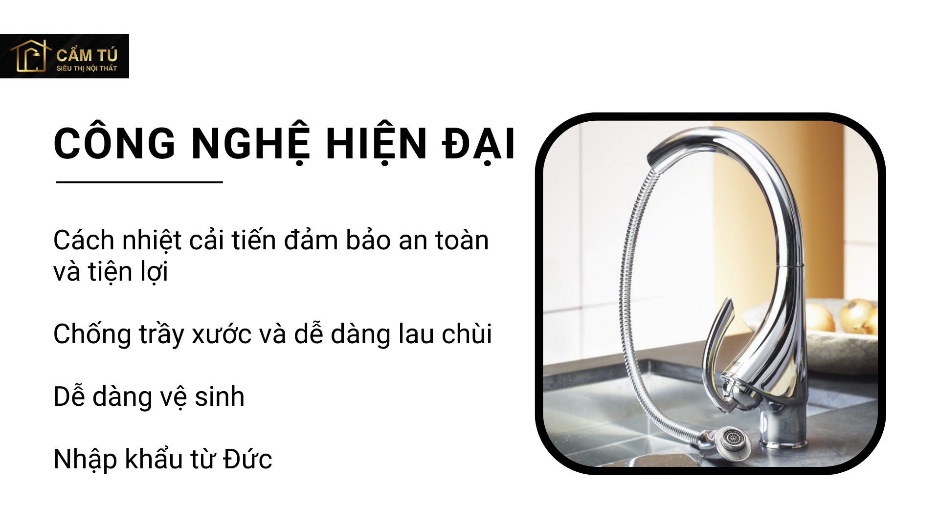 Vòi Bếp Grohe K4 33782000 Dây Rút Nóng Lạnh