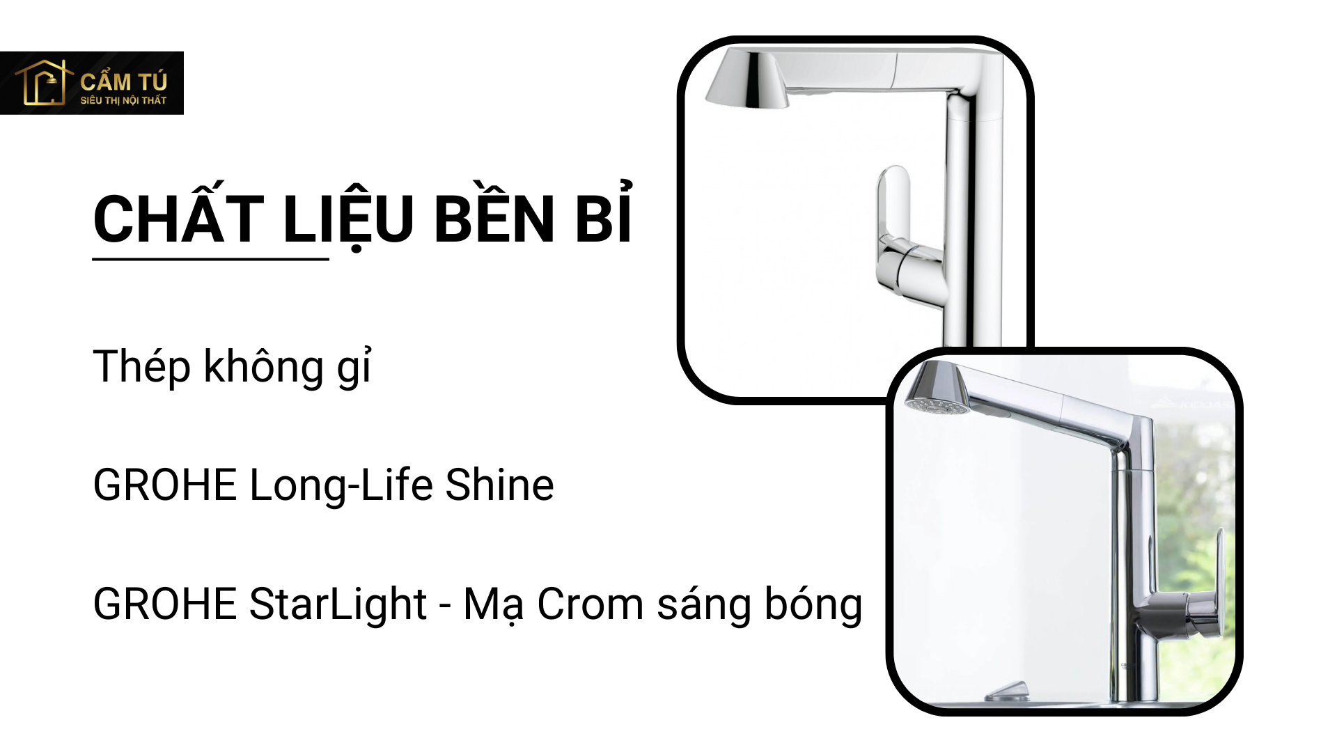 Vòi Bếp Grohe K7 32176000 Nóng Lạnh Dây Rút