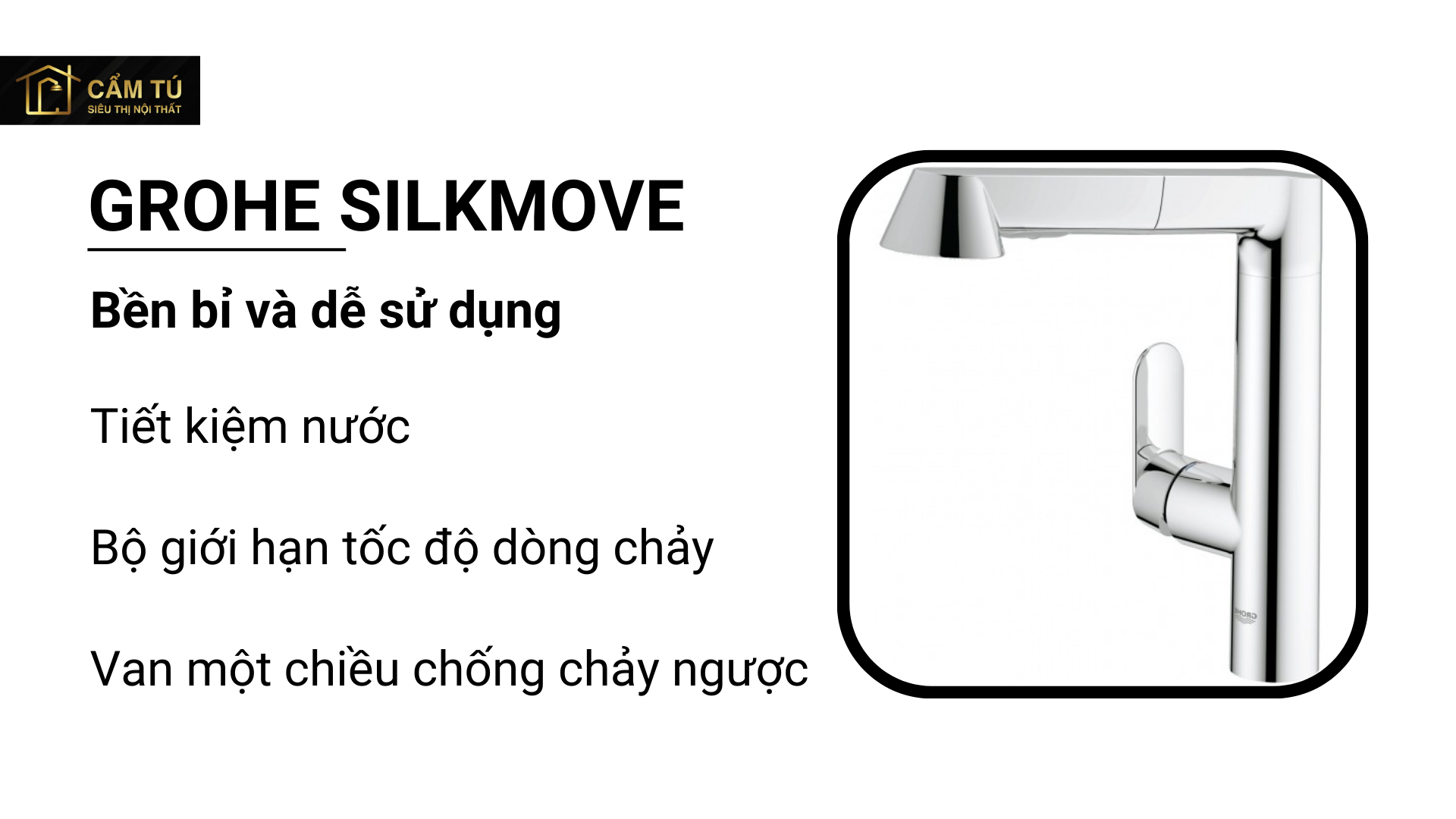Vòi Bếp Grohe K7 32176000 Nóng Lạnh Dây Rút