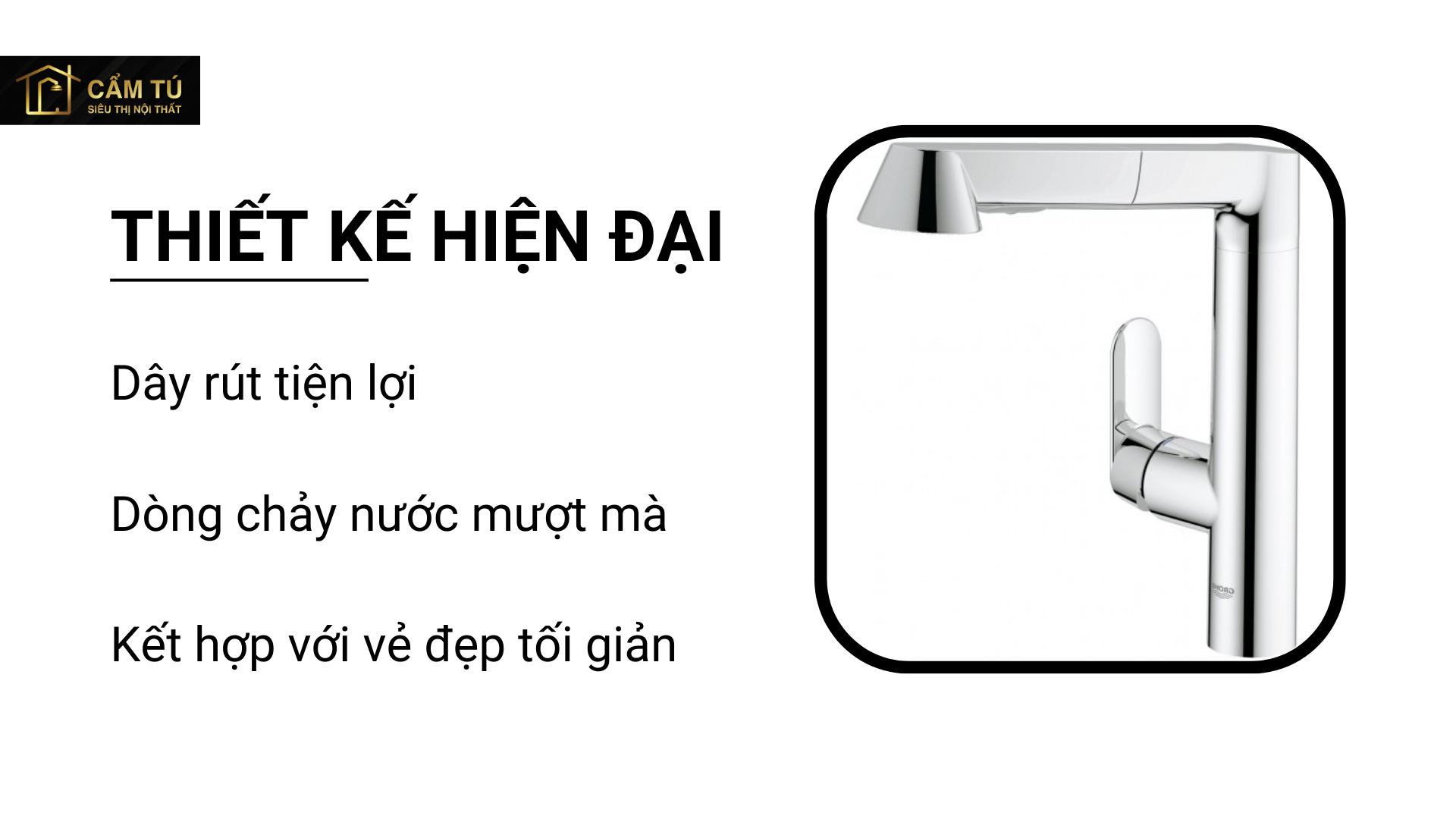 Vòi Bếp Grohe K7 32176000 Nóng Lạnh Dây Rút