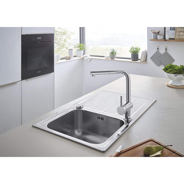 Vòi Bếp Grohe K7 32176000 Nóng Lạnh Dây Rút