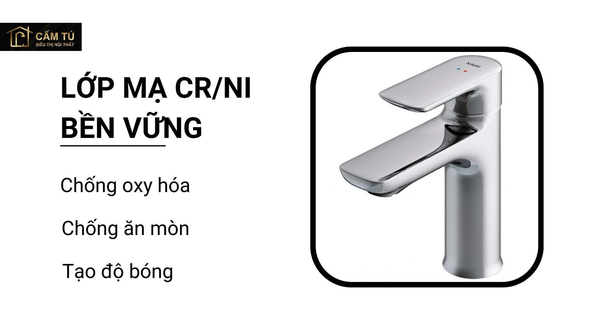 Vòi Chậu Lavabo Inax LFV-612S Nóng Lạnh