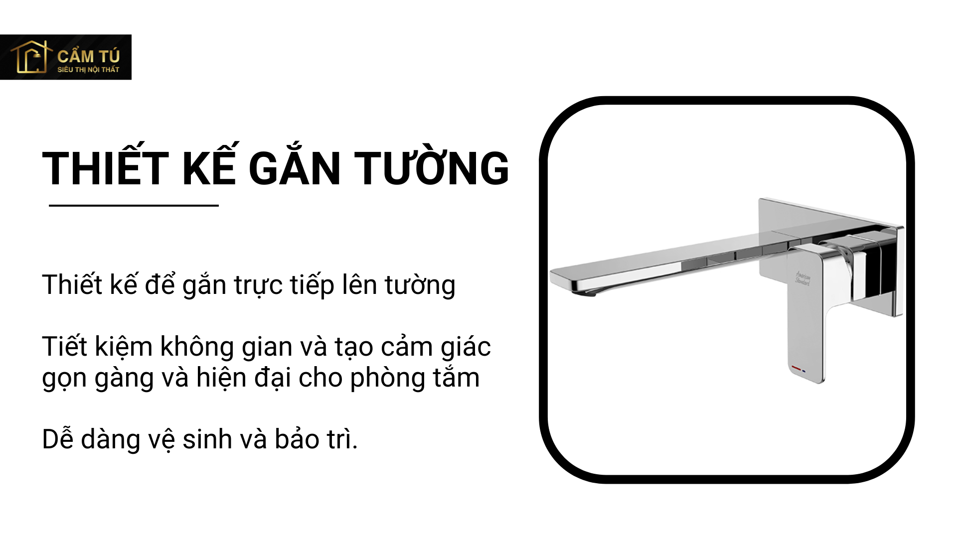 Vòi Lavabo Gắn Tường American Standard WF-1304 Acacia E