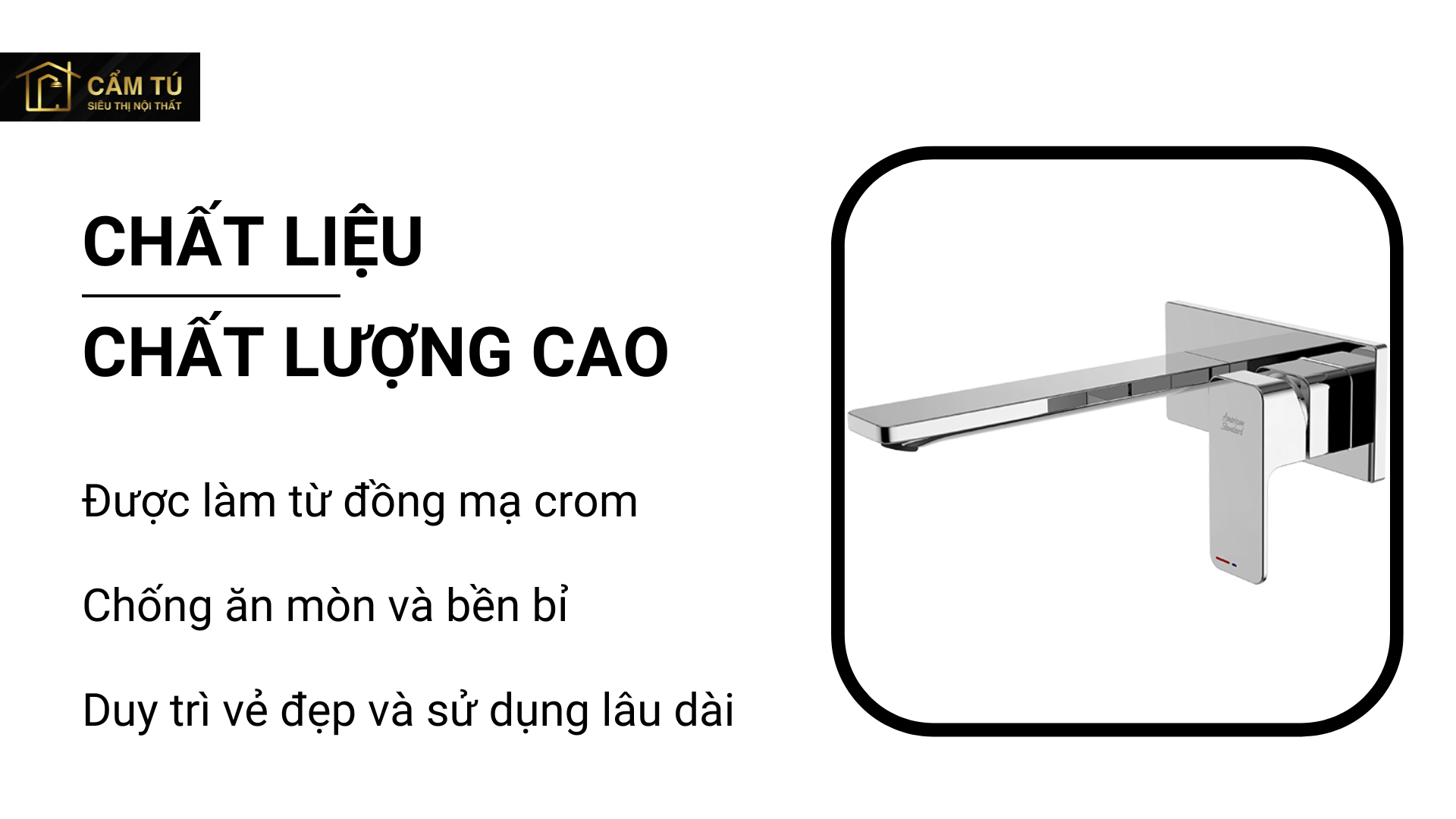 Vòi Lavabo Gắn Tường American Standard WF-1304 Acacia E