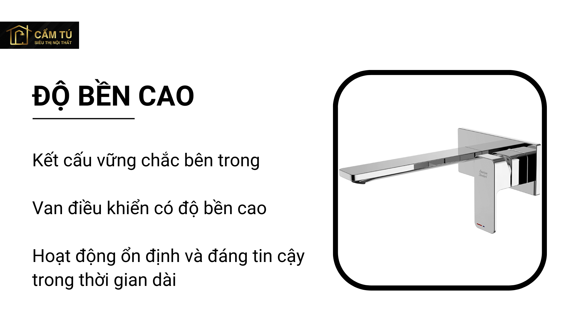 Vòi Lavabo Gắn Tường American Standard WF-1304 Acacia E